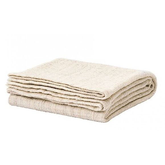 Ikea GURLI throw blanket | White Beige, 47x71" *EUC* - Picture 1 of 9